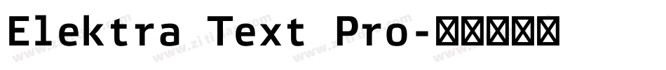Elektra Text Pro字体转换